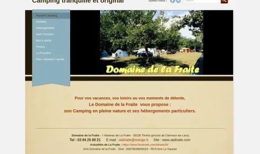 CAMPING DOMAINE DE LA FRAITE