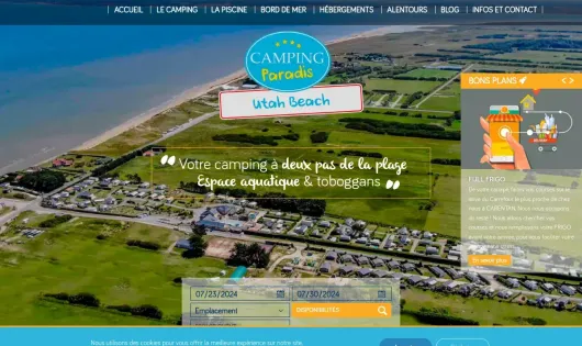 CAMPING PARADIS D'UTAH BEACH