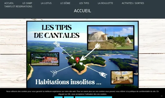 CAMPING LES TIPIS DE CANTALES