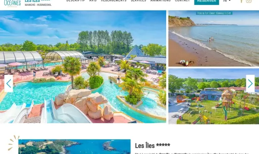 CAMPING LES ÎLES VAGUES OCEANES