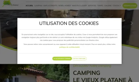 CAMPING LE VIEUX PLATANE