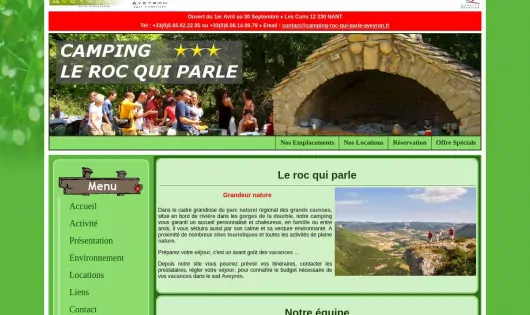 CAMPING LE ROC QUI PARLE