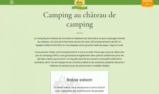 CAMPING DOMAINE DE MIALARET