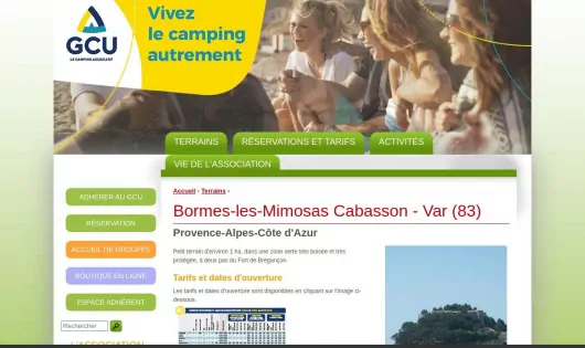 CAMPING GCU BORMES CABASSON