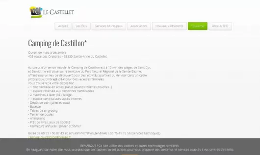 CAMPING DE CASTILLON
