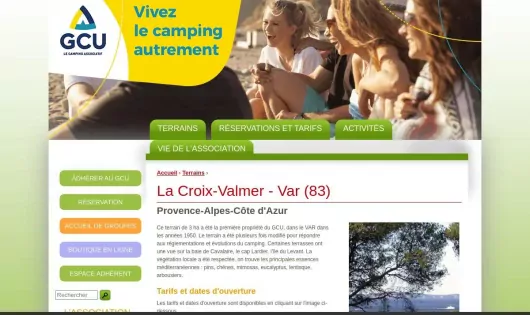 CAMPING GCU LA CROIX-VALMER